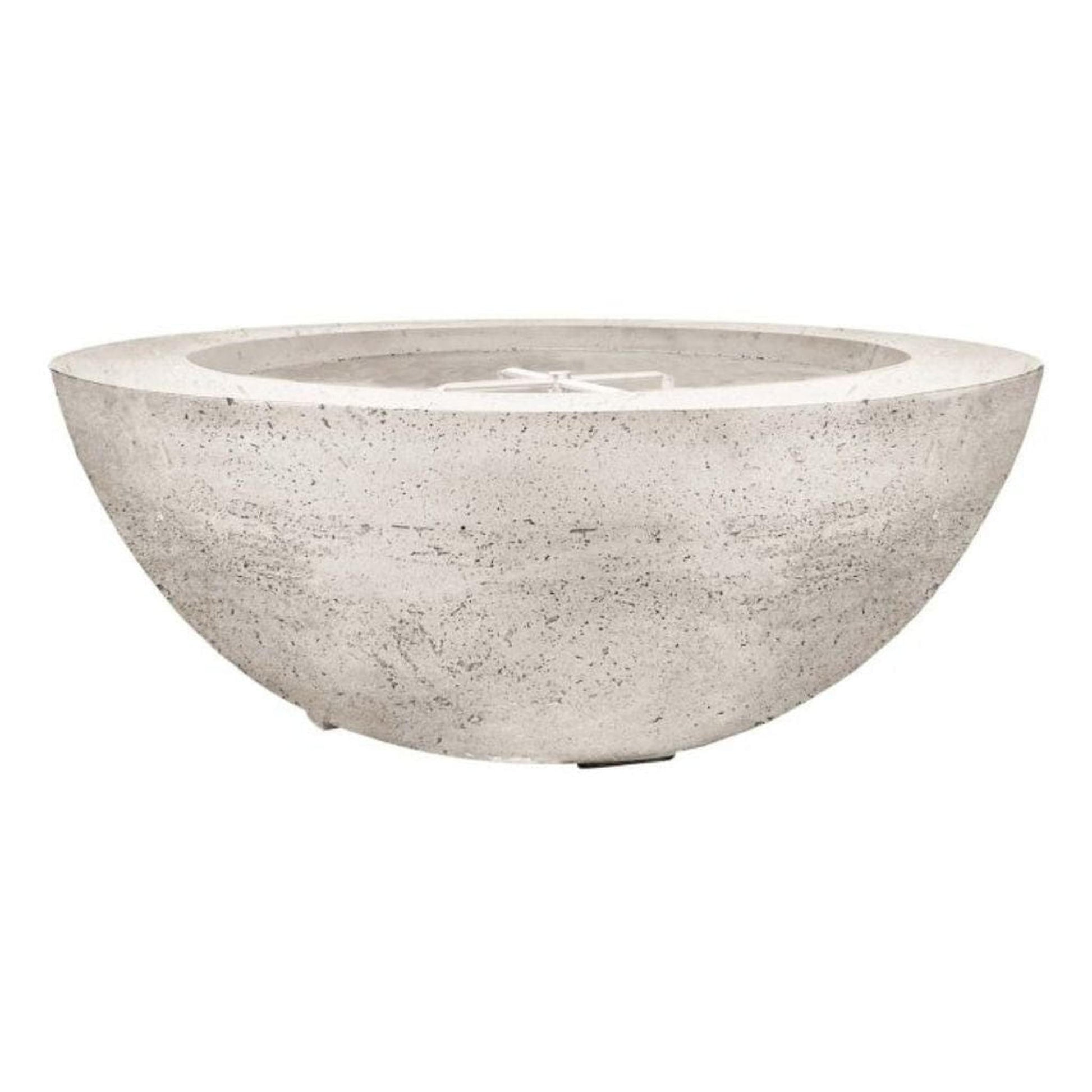 Prism Hardscapes Moderno 6 39" Natural Round Concrete Propane Gas Fire Pit Bowl
