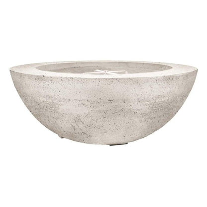 Prism Hardscapes Moderno 6 39" Natural Round Concrete Propane Gas Fire Pit Bowl
