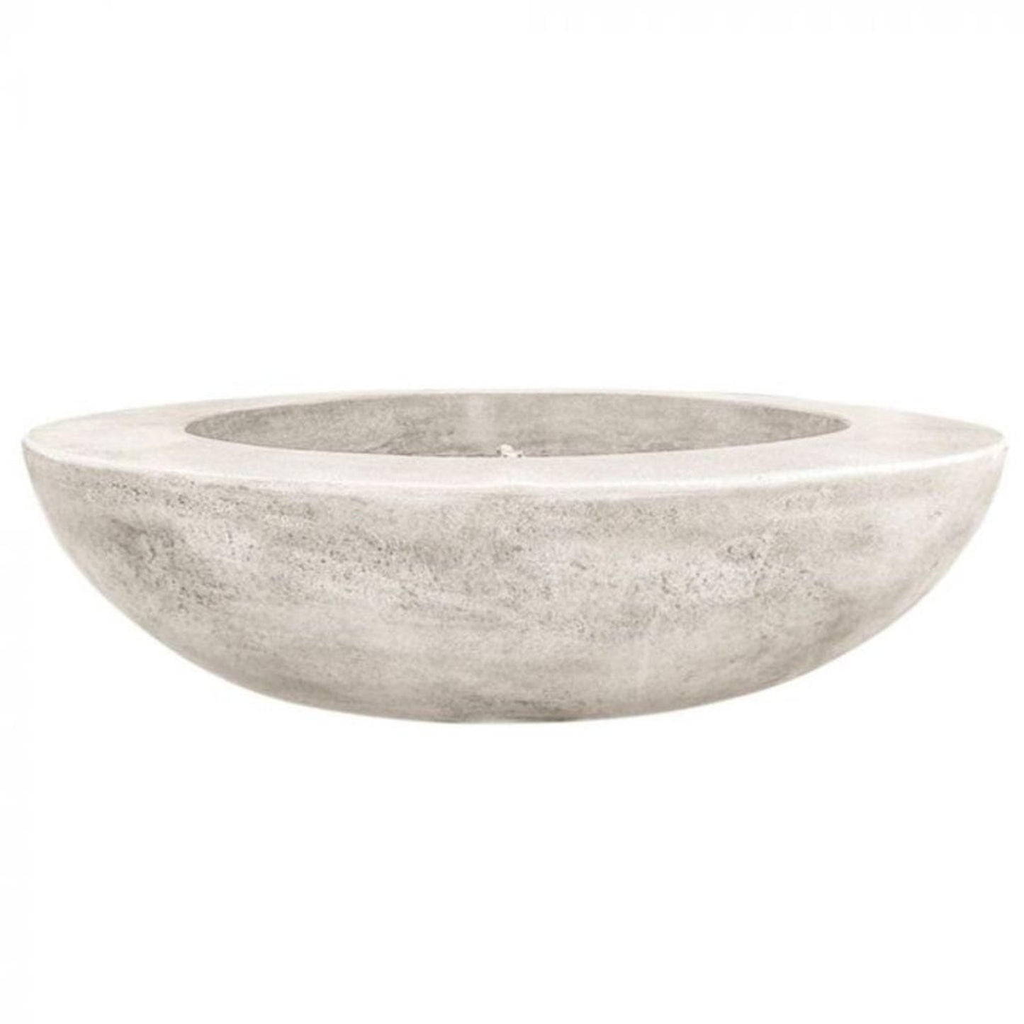 Prism Hardscapes Moderno 70 70" Natural Round Concrete Natural Gas Fire Pit Bowl