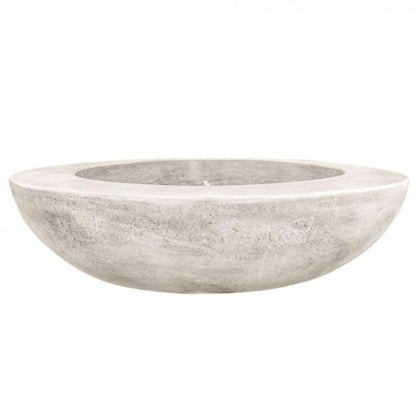 Prism Hardscapes Moderno 70 70" Natural Round Concrete Natural Gas Fire Pit Bowl