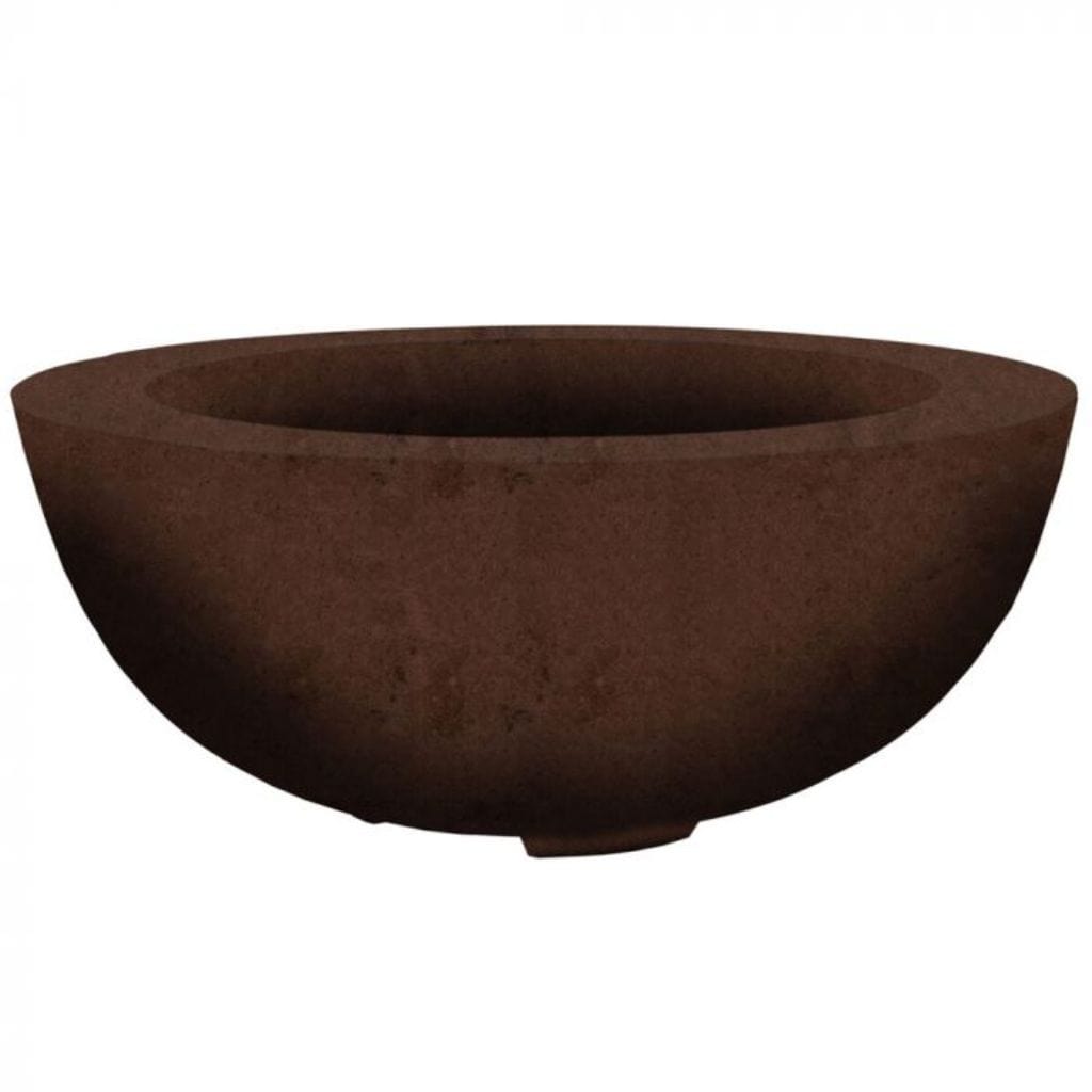 Prism Hardscapes Moderno 8 39" Cafe Round Concrete Propane Gas Fire Pit Bowl