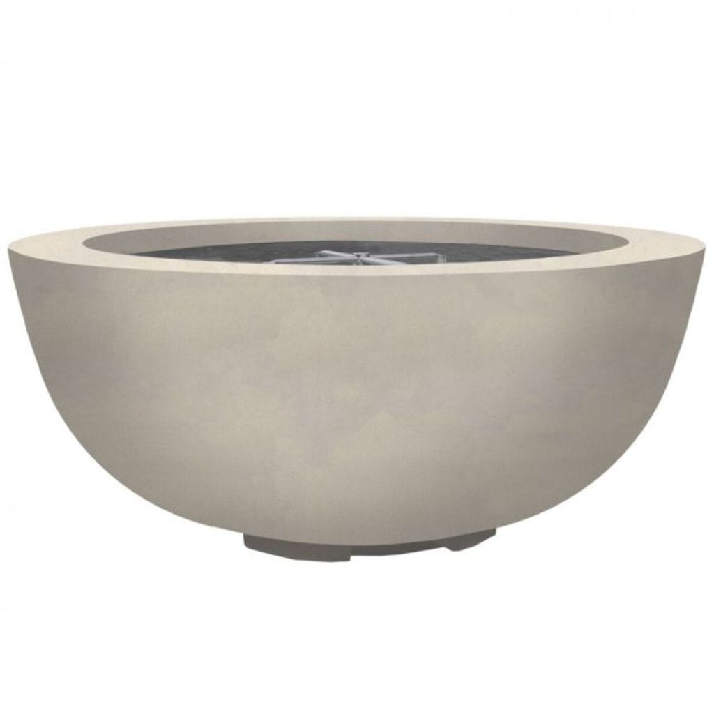 Prism Hardscapes Moderno 8 39" Coastal Round Concrete Propane Gas Fire Pit Bowl