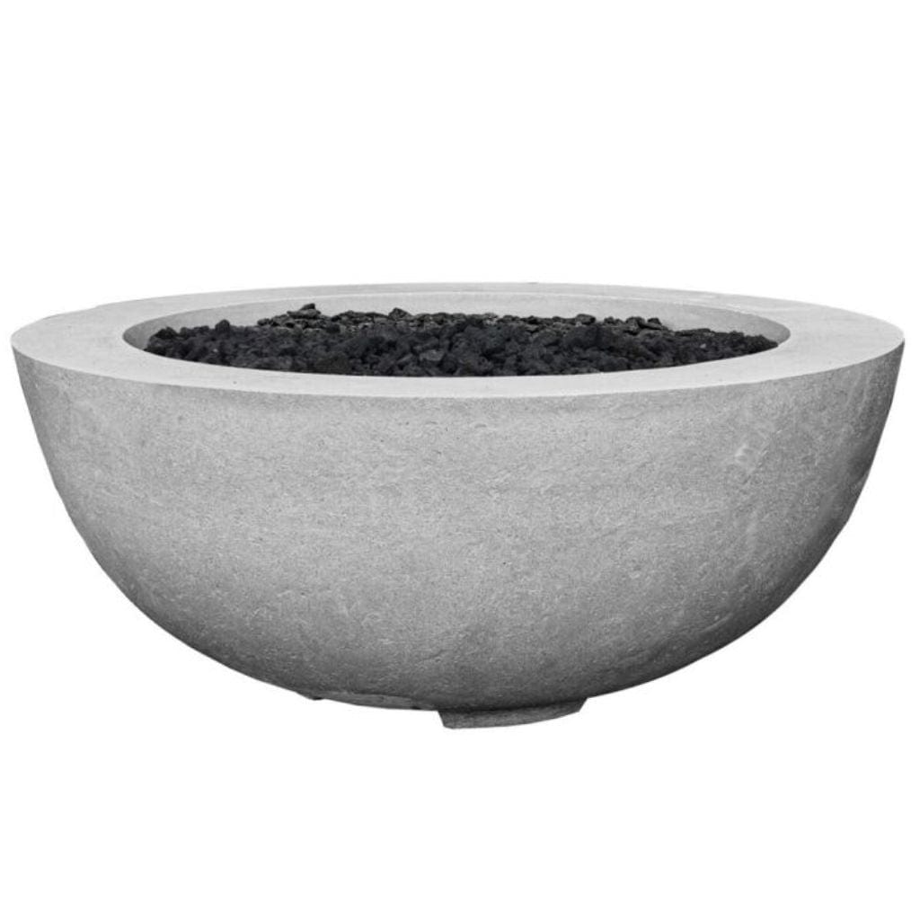 Prism Hardscapes Moderno 8 39" Natural Round Concrete Natural Gas Fire Pit Bowl