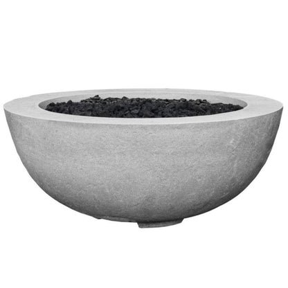 Prism Hardscapes Moderno 8 39" Natural Round Concrete Natural Gas Fire Pit Bowl