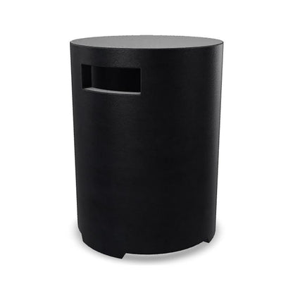 Prism Hardscapes Orinda 15" Ebony Round Concrete Propane Tank Enclosure