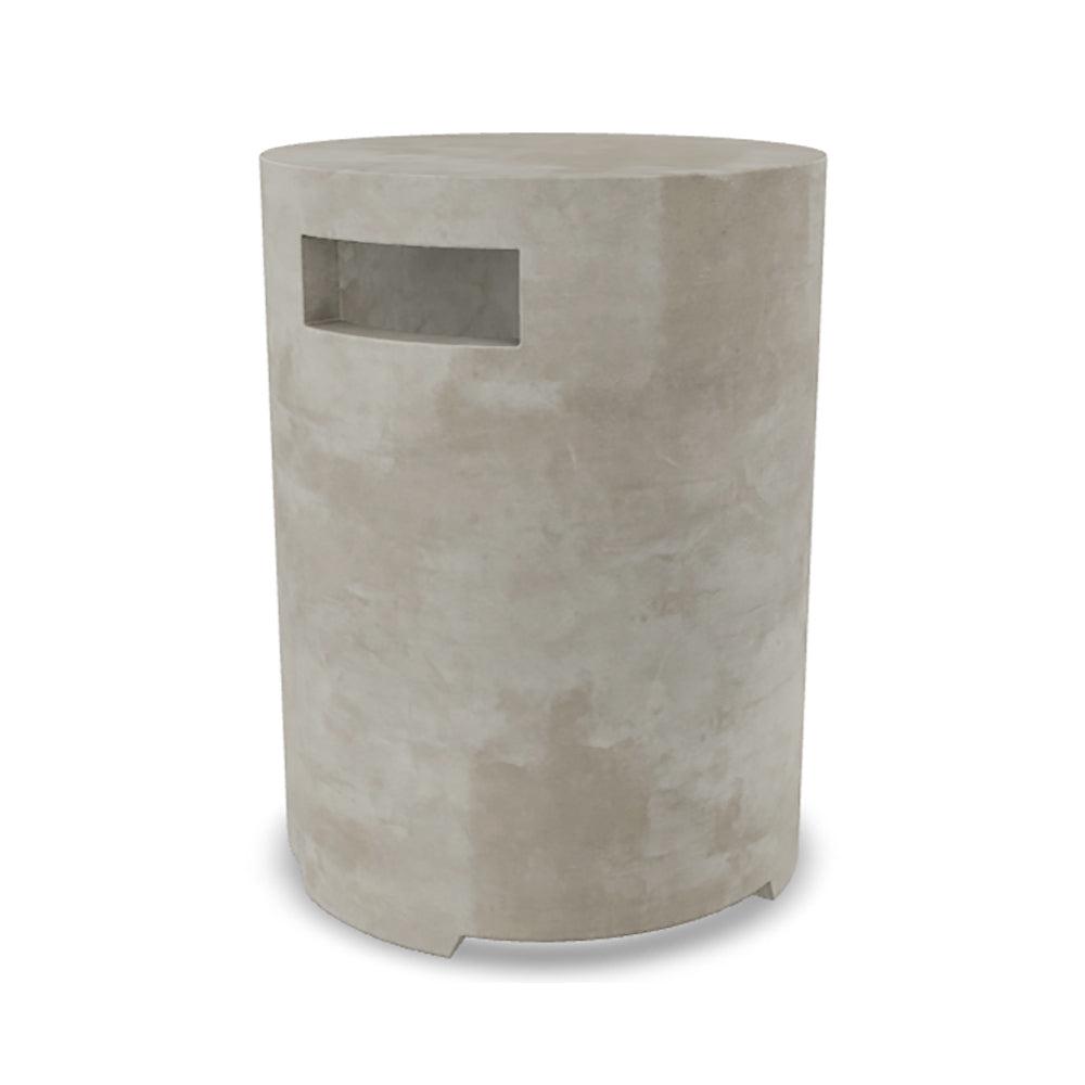 Prism Hardscapes Orinda 15" Natural Round Concrete Propane Tank Enclosure
