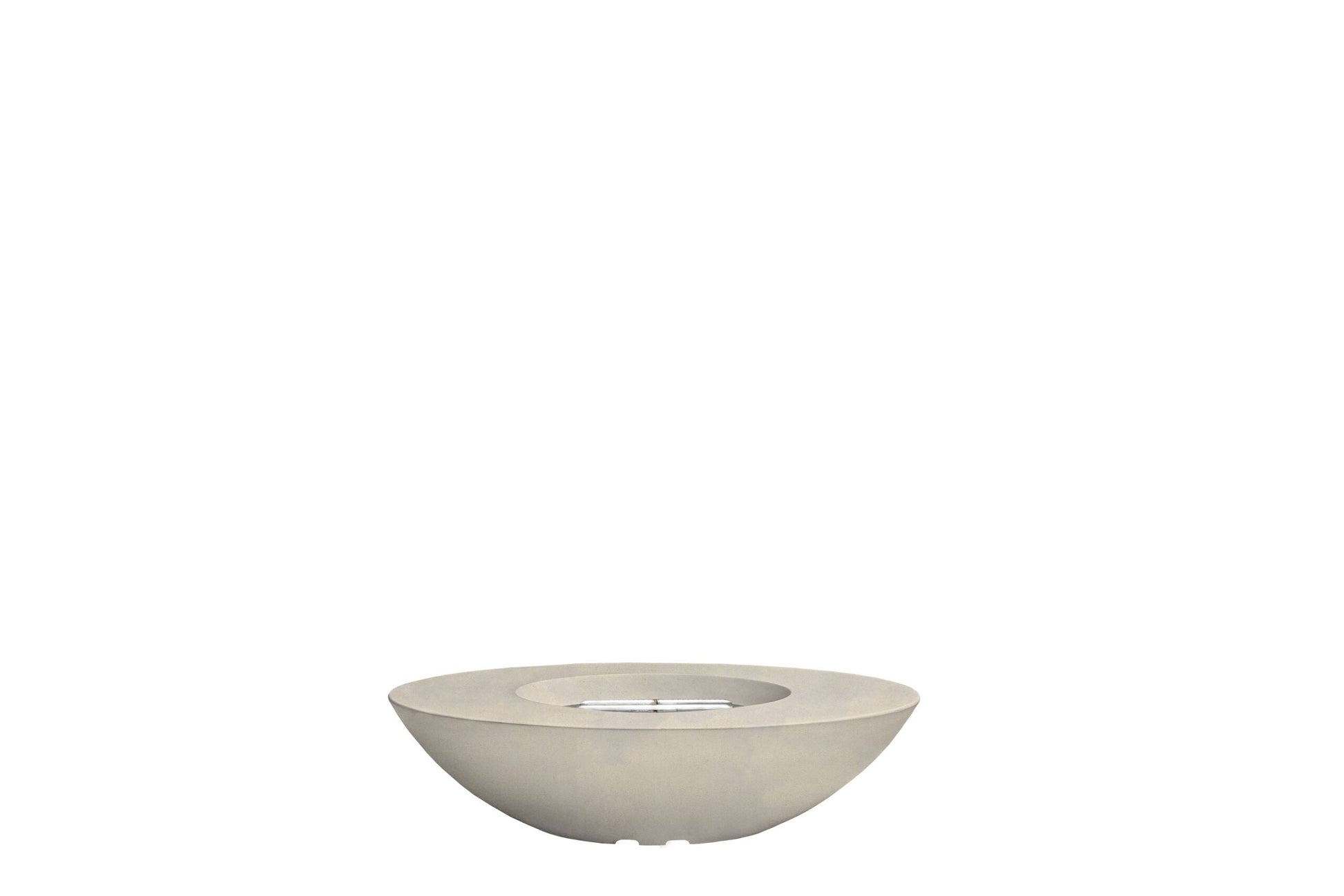 Prism Hardscapes Ovale 60" Coastal Modern Concrete Natural Gas Fire Bowl