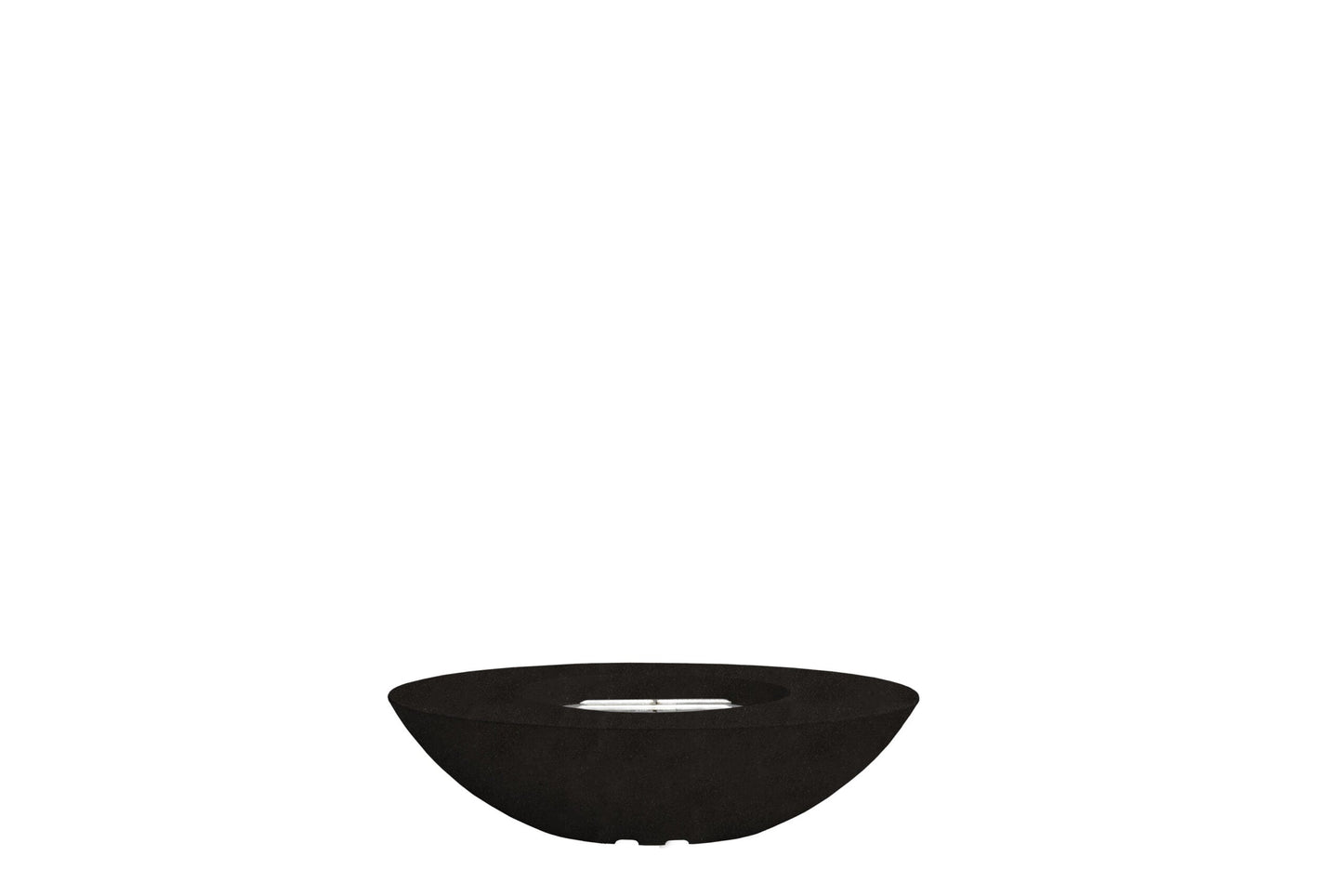 Prism Hardscapes Ovale 60" Ebony Modern Concrete Natural Gas Fire Bowl