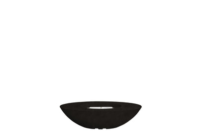 Prism Hardscapes Ovale 60" Ebony Modern Concrete Propane Gas Fire Bowl