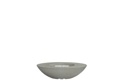 Prism Hardscapes Ovale 60" Natural Modern Concrete Natural Gas Fire Bowl