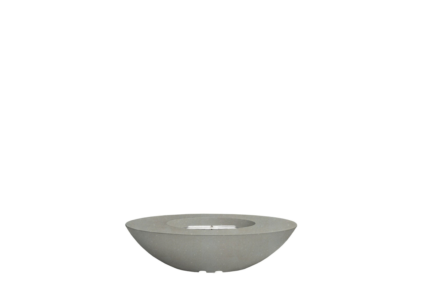 Prism Hardscapes Ovale 60" Natural Modern Concrete Propane Gas Fire Bowl
