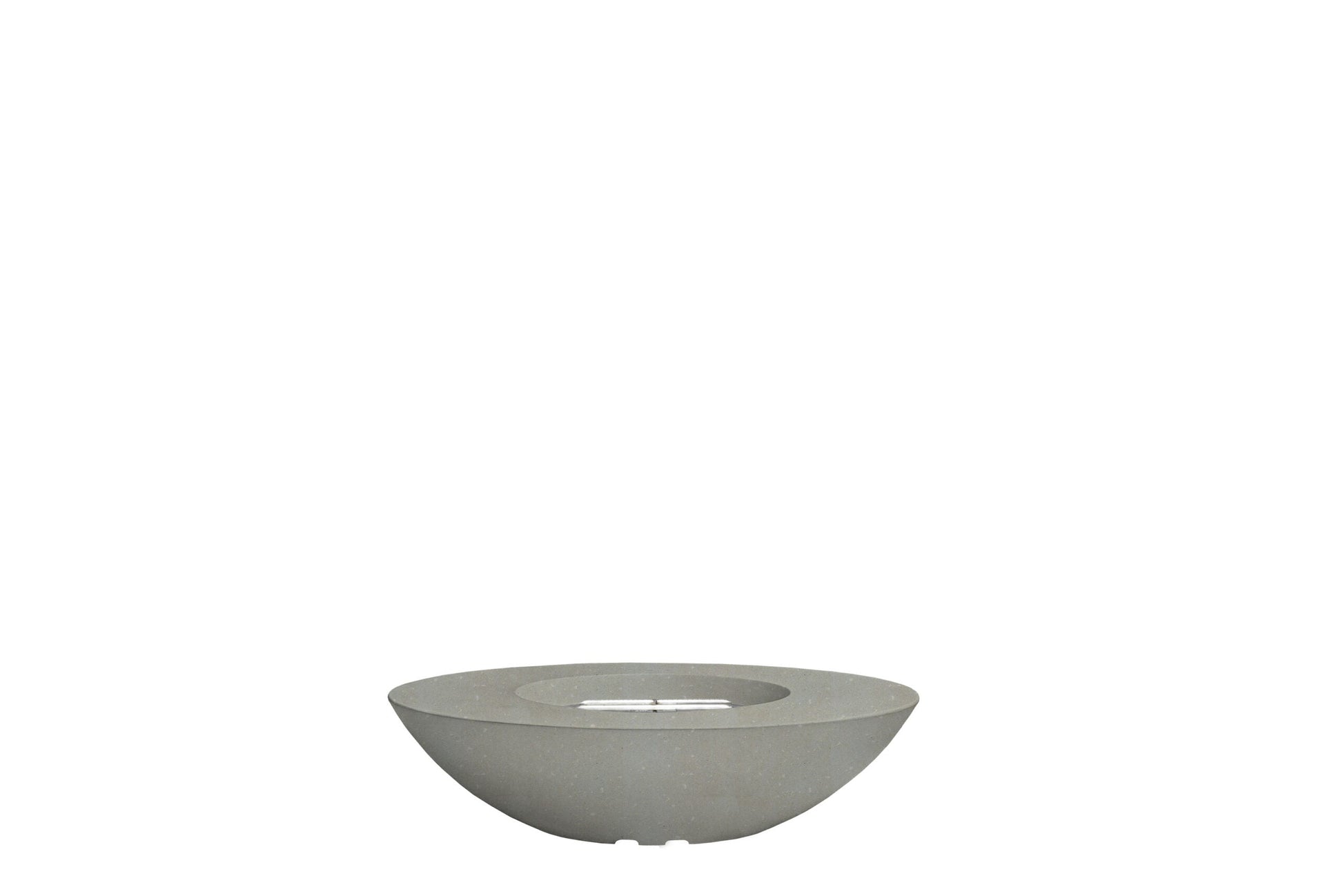 Prism Hardscapes Ovale 60" Natural Modern Concrete Propane Gas Fire Bowl