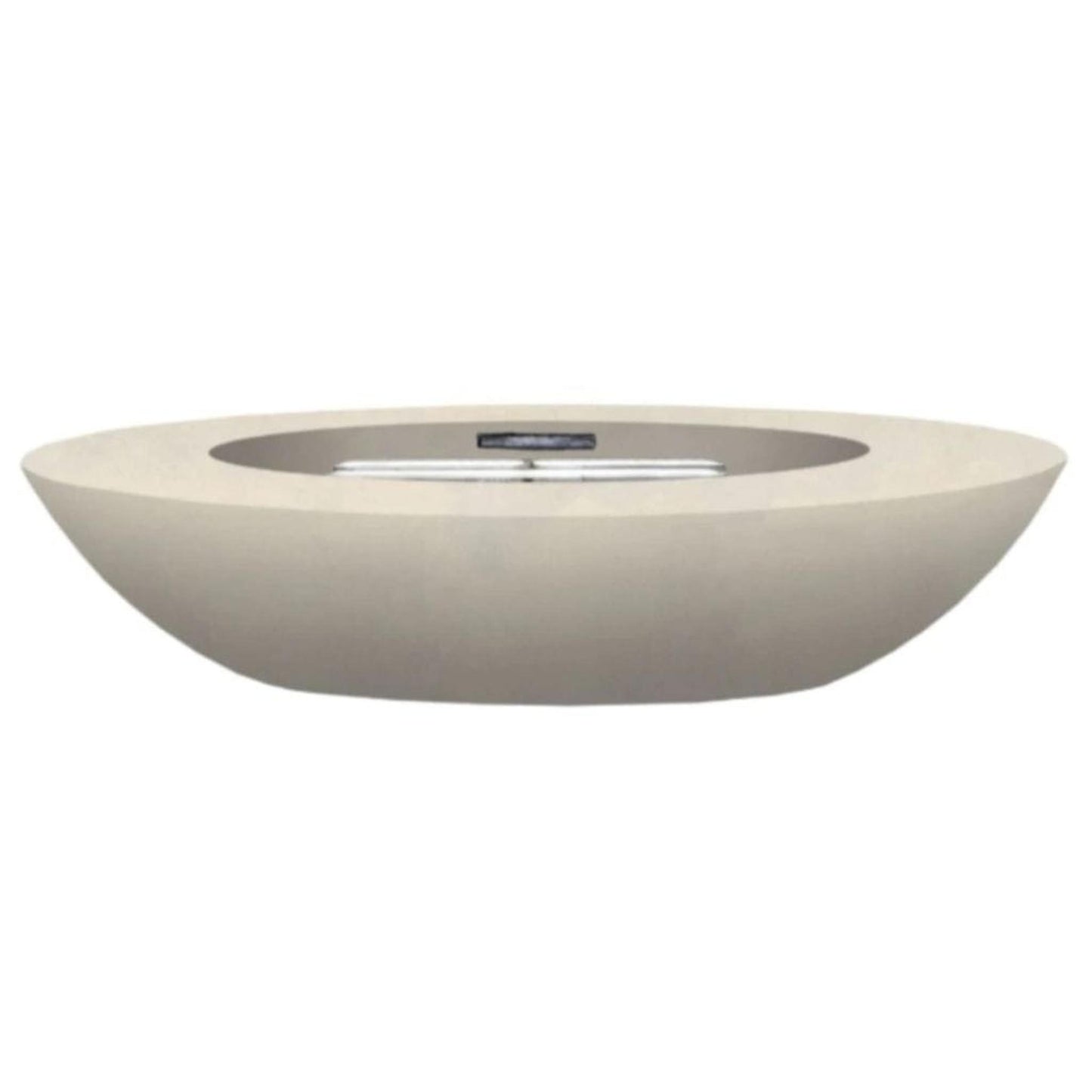 Prism Hardscapes Ovale 79" Coastal Glass Fiber Reinforced Cement Liquid Propane Fire Pit Bowl
