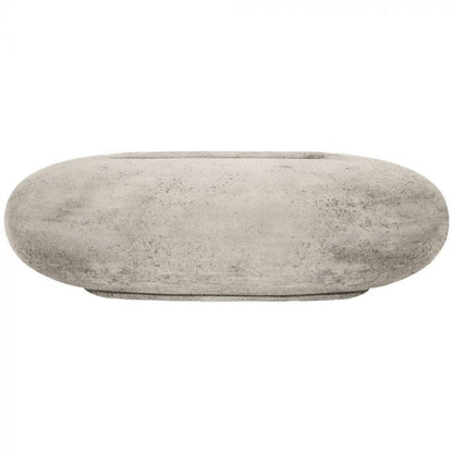 Prism Hardscapes Pebble 56" Natural Oval Concrete Natural Gas Fire Pit Table