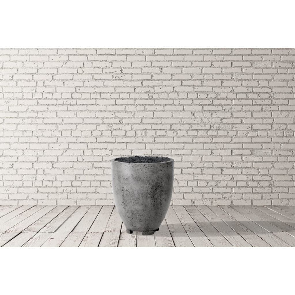 Prism Hardscapes Pentola 1 24" Cafe Round Concrete Propane Gas Fire Pit Bowl