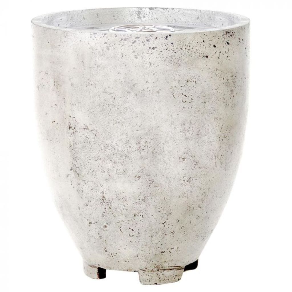 Prism Hardscapes Pentola 1 24" Natural Round Concrete Propane Gas Fire Pit Bowl