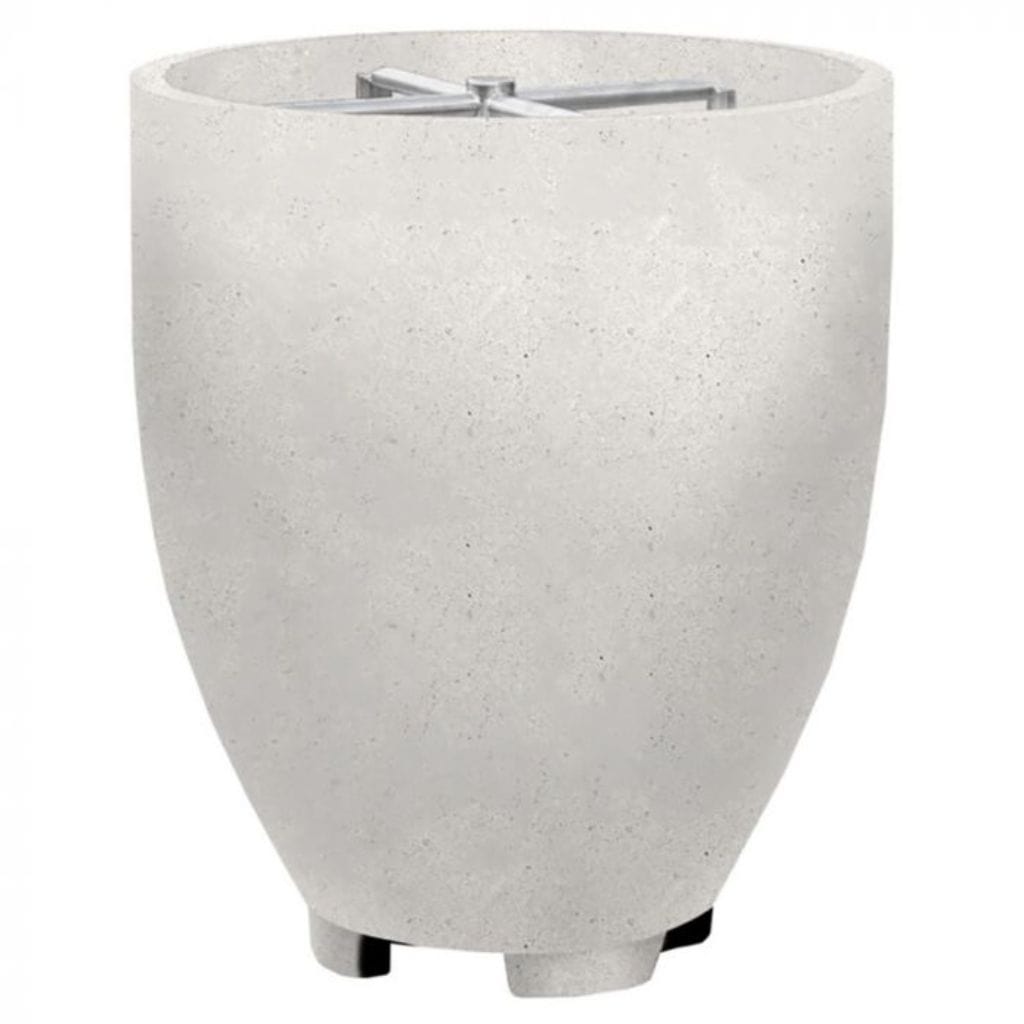 Prism Hardscapes Pentola 1 24" Ultra White Round Concrete Propane Gas Fire Pit Bowl