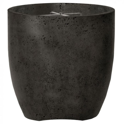 Prism Hardscapes Pentola 2 24" Ebony Round Concrete Propane Gas Fire Pit Bowl