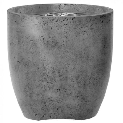 Prism Hardscapes Pentola 2 24" Pewter Round Concrete Natural Gas Fire Pit Bowl