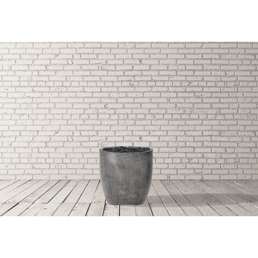 Prism Hardscapes Pentola 2 24" Ultra White Round Concrete Propane Gas Fire Pit Bowl