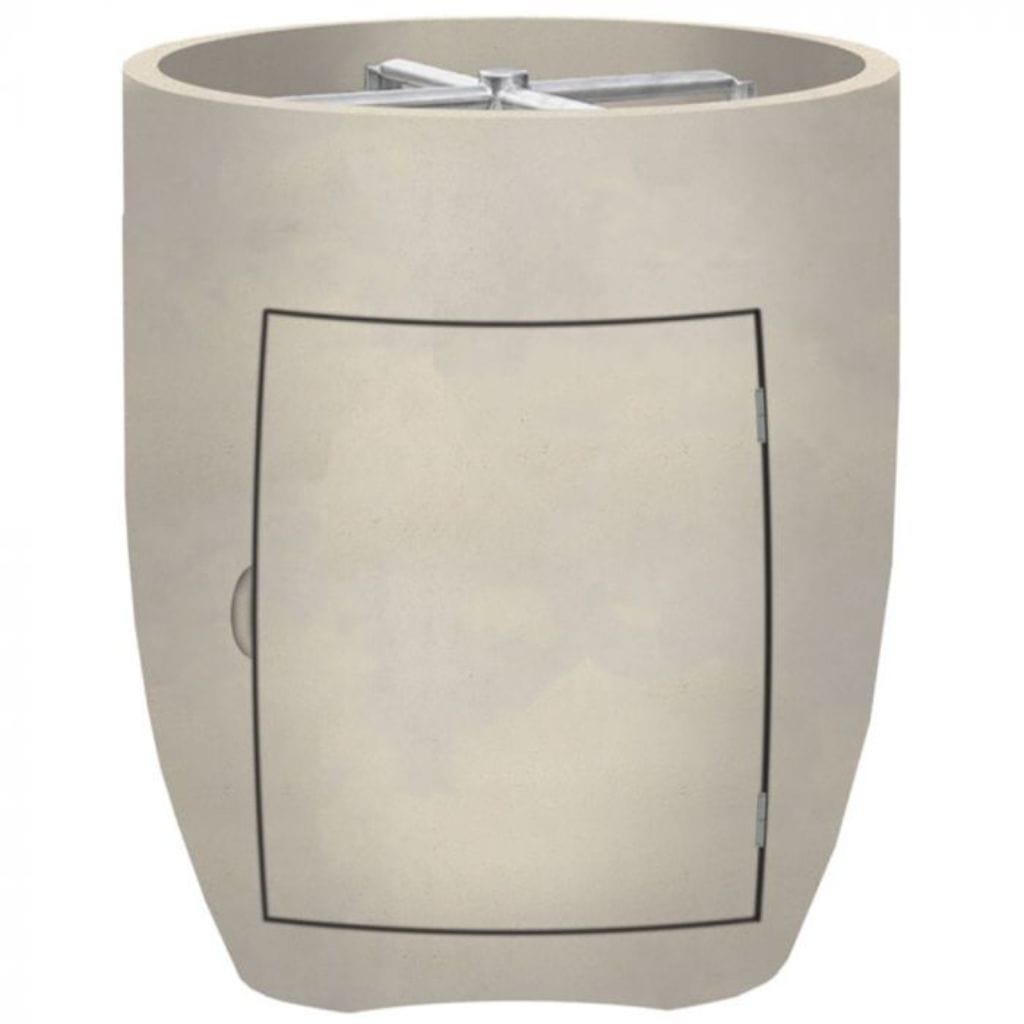 Prism Hardscapes Pentola 3 24" Coastal Round Concrete Propane Gas Fire Pit Bowl