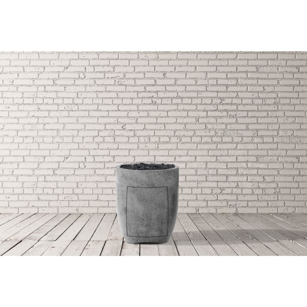 Prism Hardscapes Pentola 3 24" Natural Round Concrete Propane Gas Fire Pit Bowl