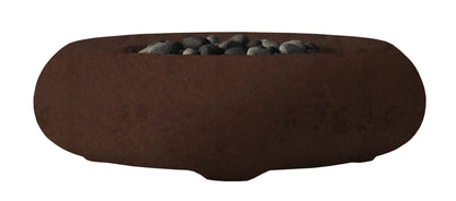 Prism Hardscapes Pietra 49" Cafe Modern Concrete Natural Gas Fire Bowl
