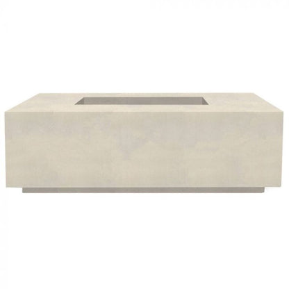 Prism Hardscapes Porto 58 58" Coastal Rectangular Concrete Propane Gas Fire Pit Table
