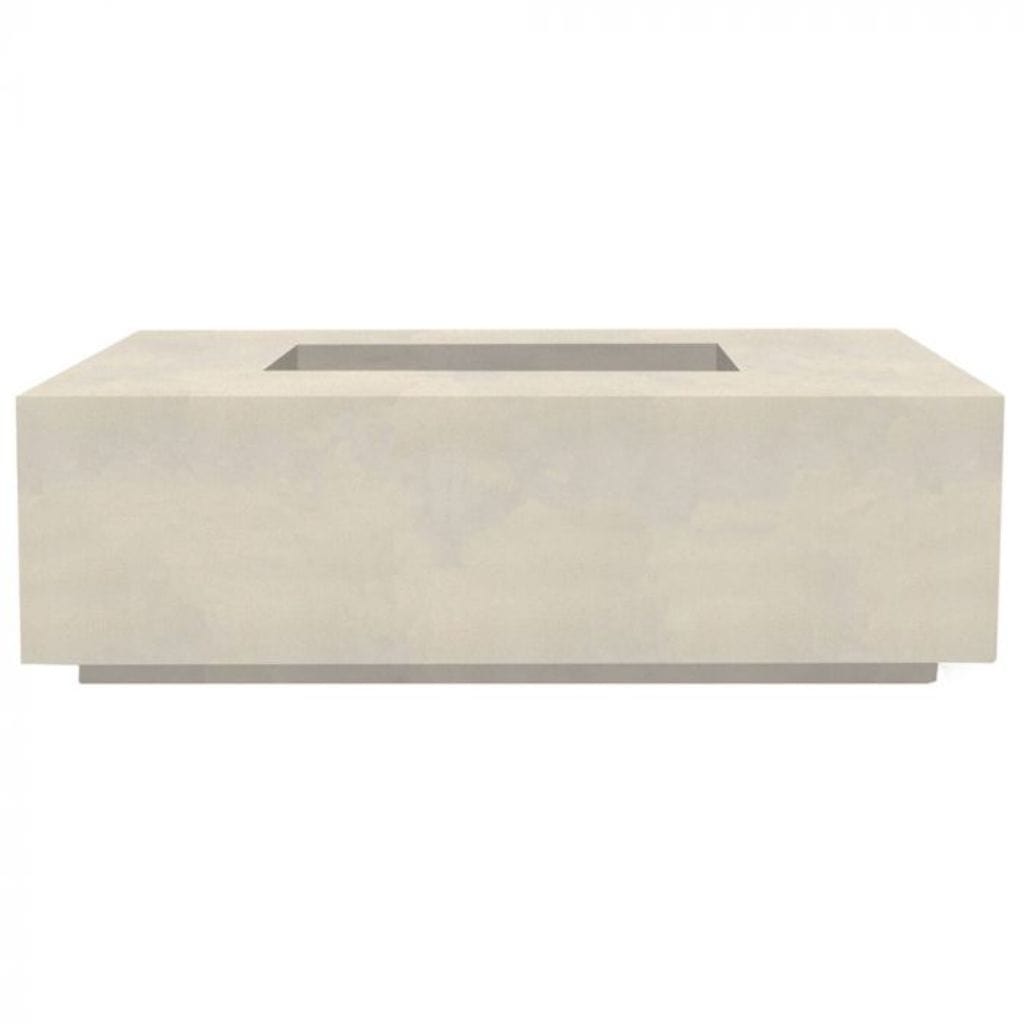 Prism Hardscapes Porto 68 68" Coastal Rectangular Concrete Propane Gas Fire Pit Table