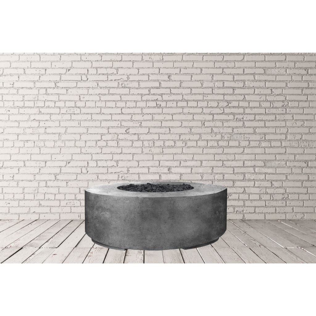 Prism Hardscapes Rotondo 48" Cafe Round Concrete Propane Gas Fire Pit Bowl