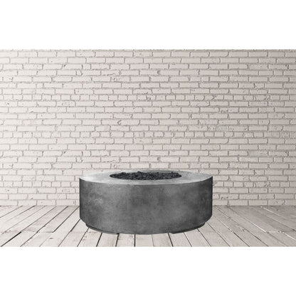 Prism Hardscapes Rotondo 48" Cafe Round Concrete Propane Gas Fire Pit Bowl