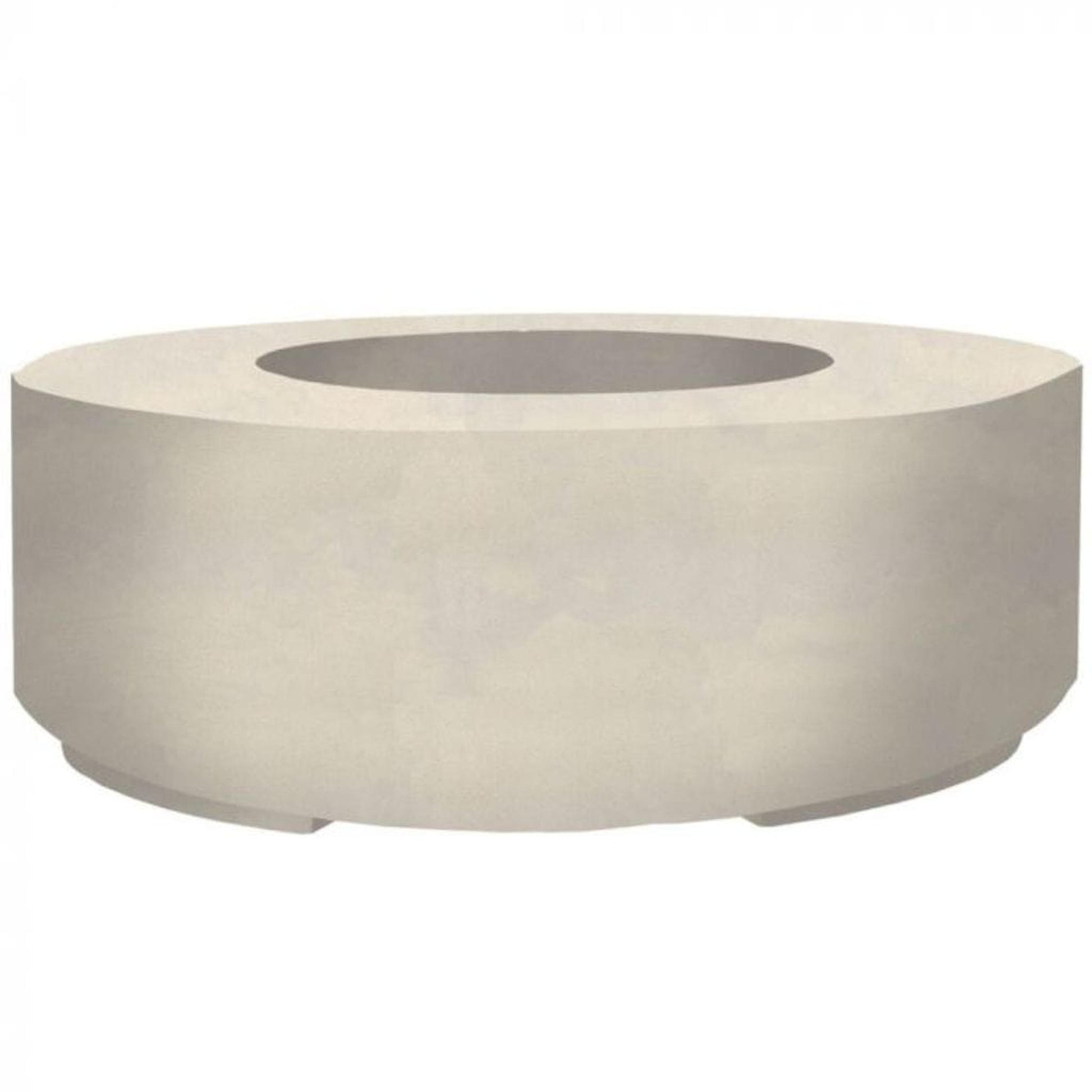 Prism Hardscapes Rotondo 48" Coastal Round Concrete Propane Gas Fire Pit Bowl