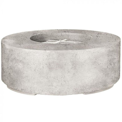 Prism Hardscapes Rotondo 48" Natural Round Concrete Natural Gas Fire Pit Bowl