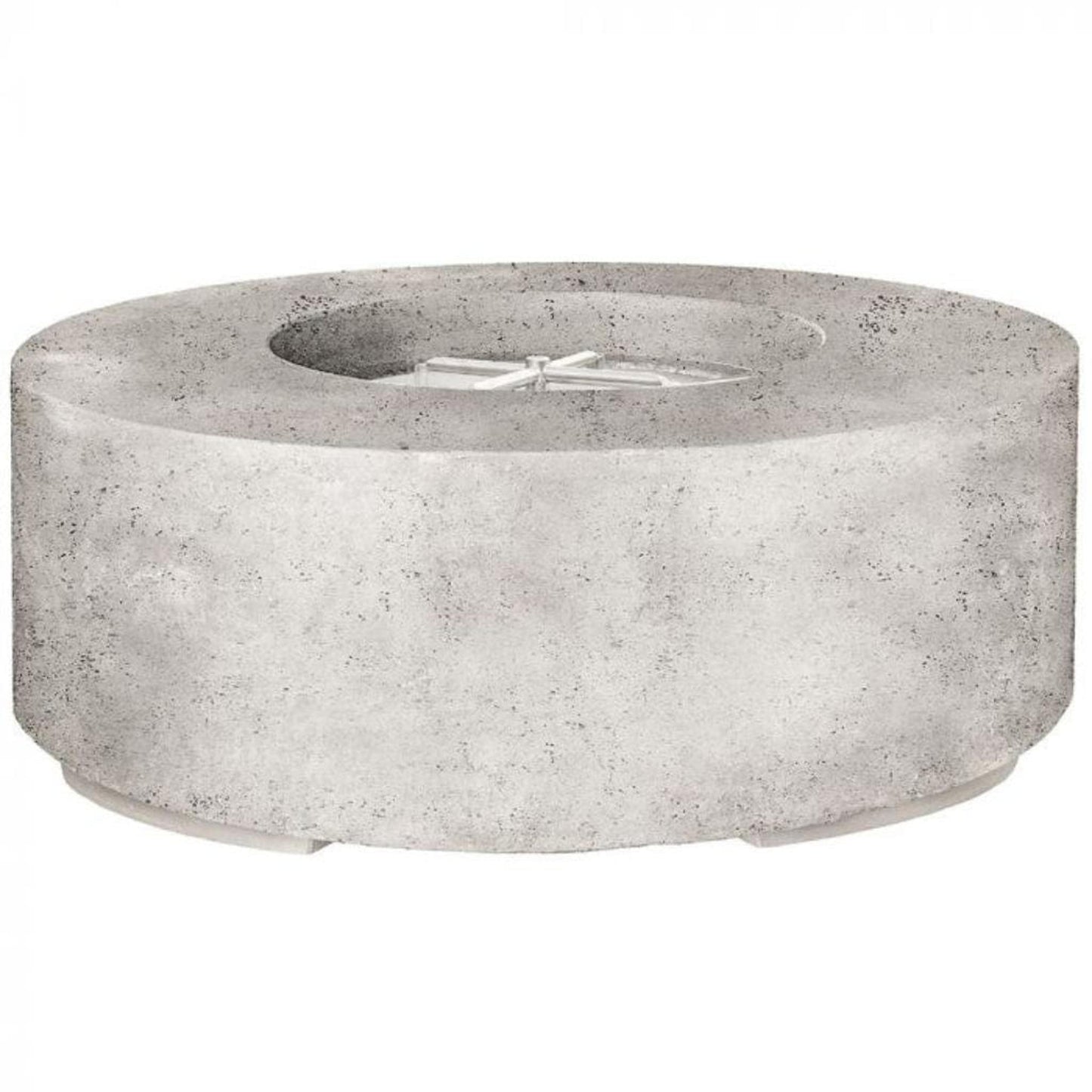 Prism Hardscapes Rotondo 48" Natural Round Concrete Propane Gas Fire Pit Bowl