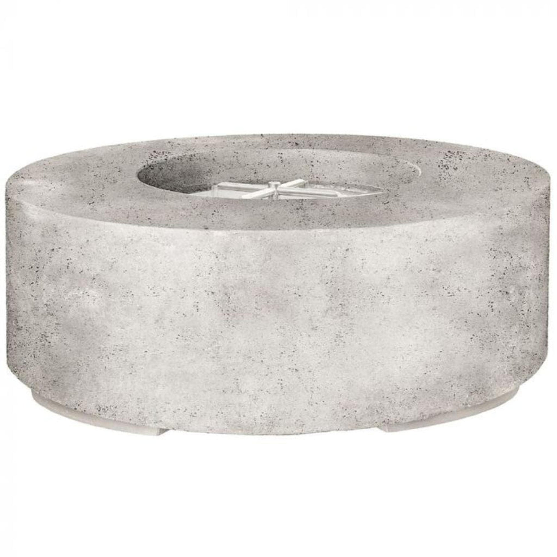 Prism Hardscapes Rotondo 48" Natural Round Concrete Propane Gas Fire Pit Bowl