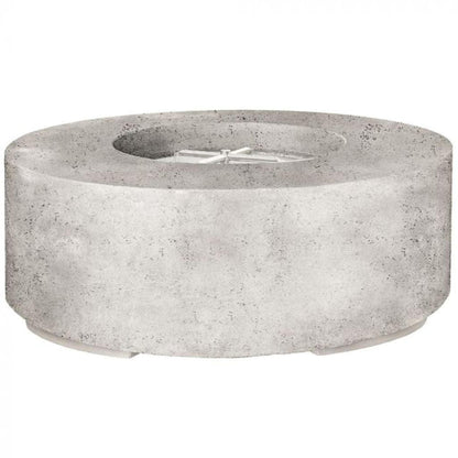 Prism Hardscapes Rotondo 48" Natural Round Concrete Propane Gas Fire Pit Bowl
