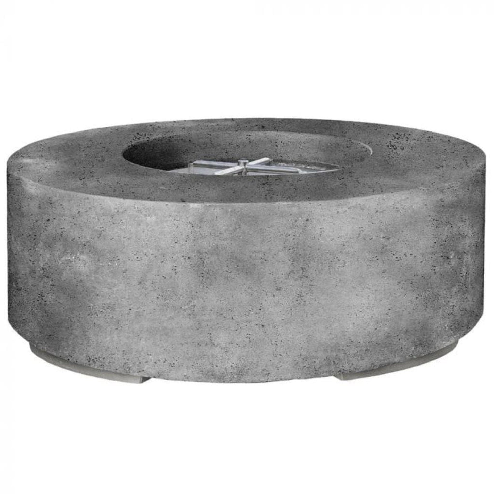Prism Hardscapes Rotondo 48" Pewter Round Concrete Natural Gas Fire Pit Bowl