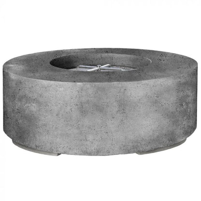 Prism Hardscapes Rotondo 48" Pewter Round Concrete Natural Gas Fire Pit Bowl
