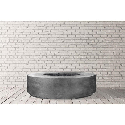Prism Hardscapes Rotondo 80 80" Coastal Round Concrete Natural Gas Fire Pit Bowl With Match Lit Ignition