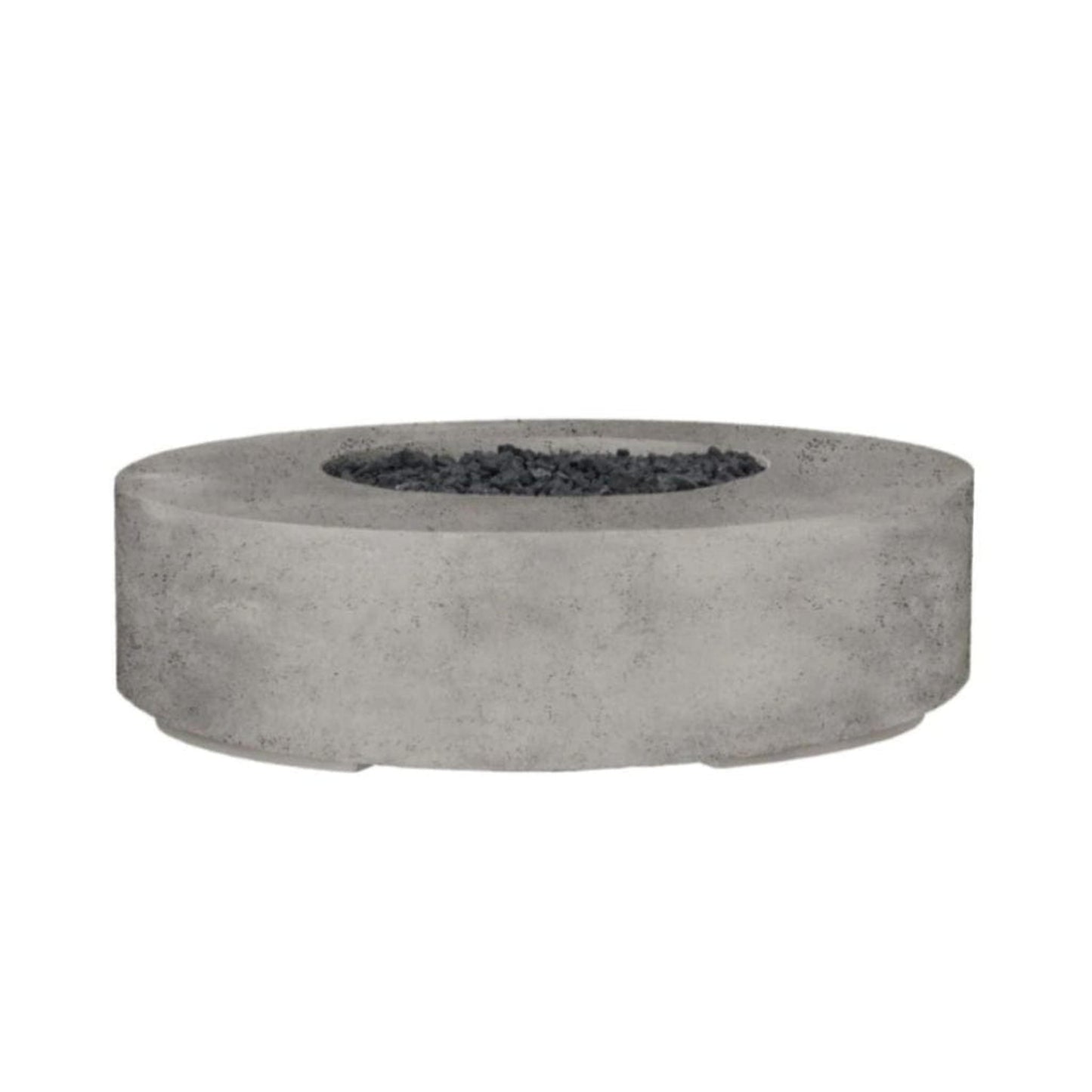 Prism Hardscapes Rotondo 80 80" Natural Round Concrete Natural Gas Fire Pit Bowl With Match Lit Ignition