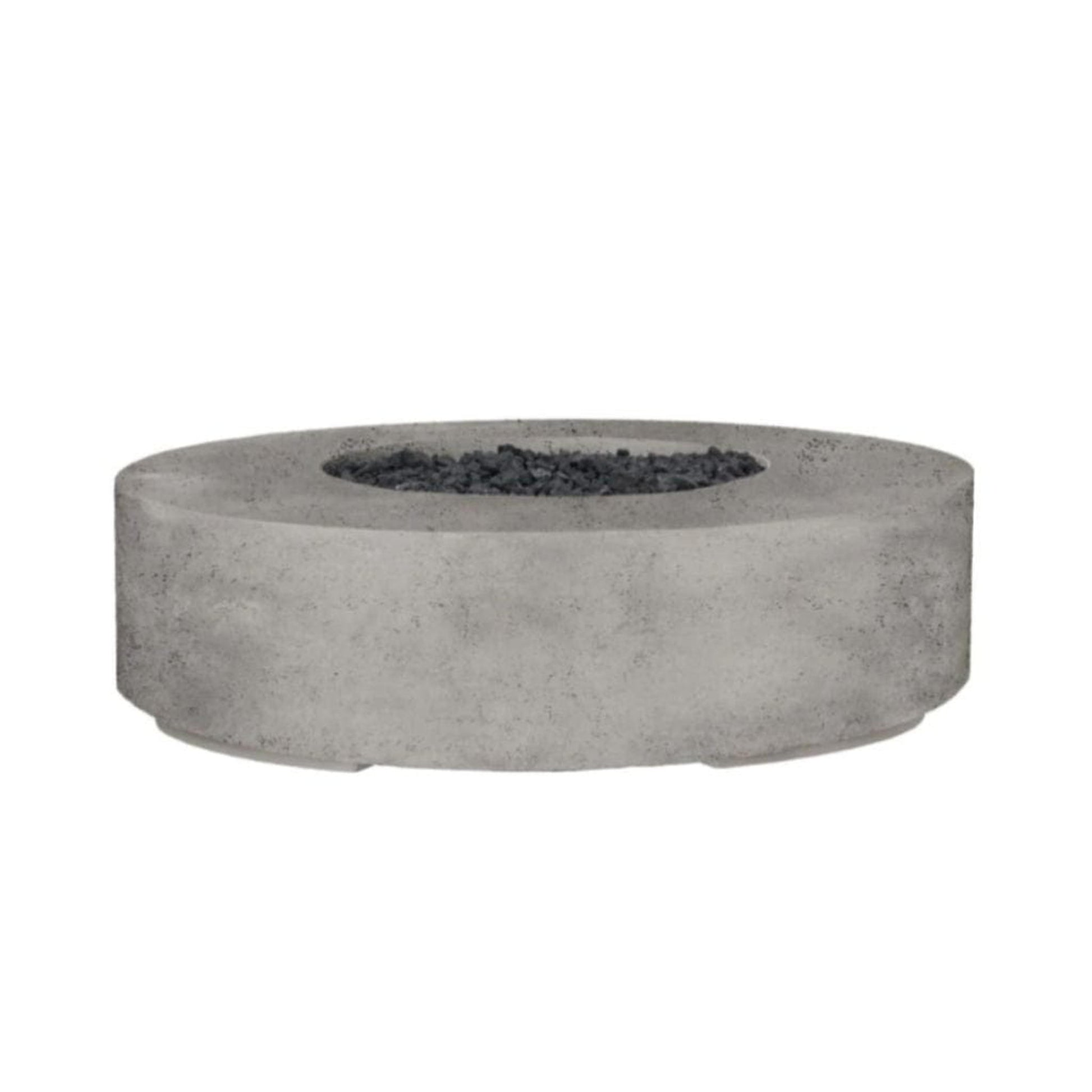 Prism Hardscapes Rotondo 80 80" Natural Round Concrete Natural Gas Fire Pit Bowl With Match Lit Ignition