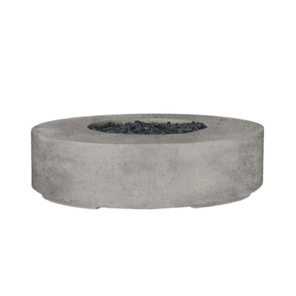 Prism Hardscapes Rotondo 80 80" Natural Round Concrete Natural Gas Fire Pit Bowl With Match Lit Ignition