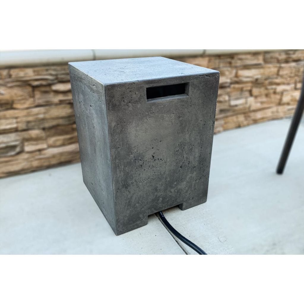 Prism Hardscapes Sausalito 16" Natural Square Concrete Propane Tank Enclosure