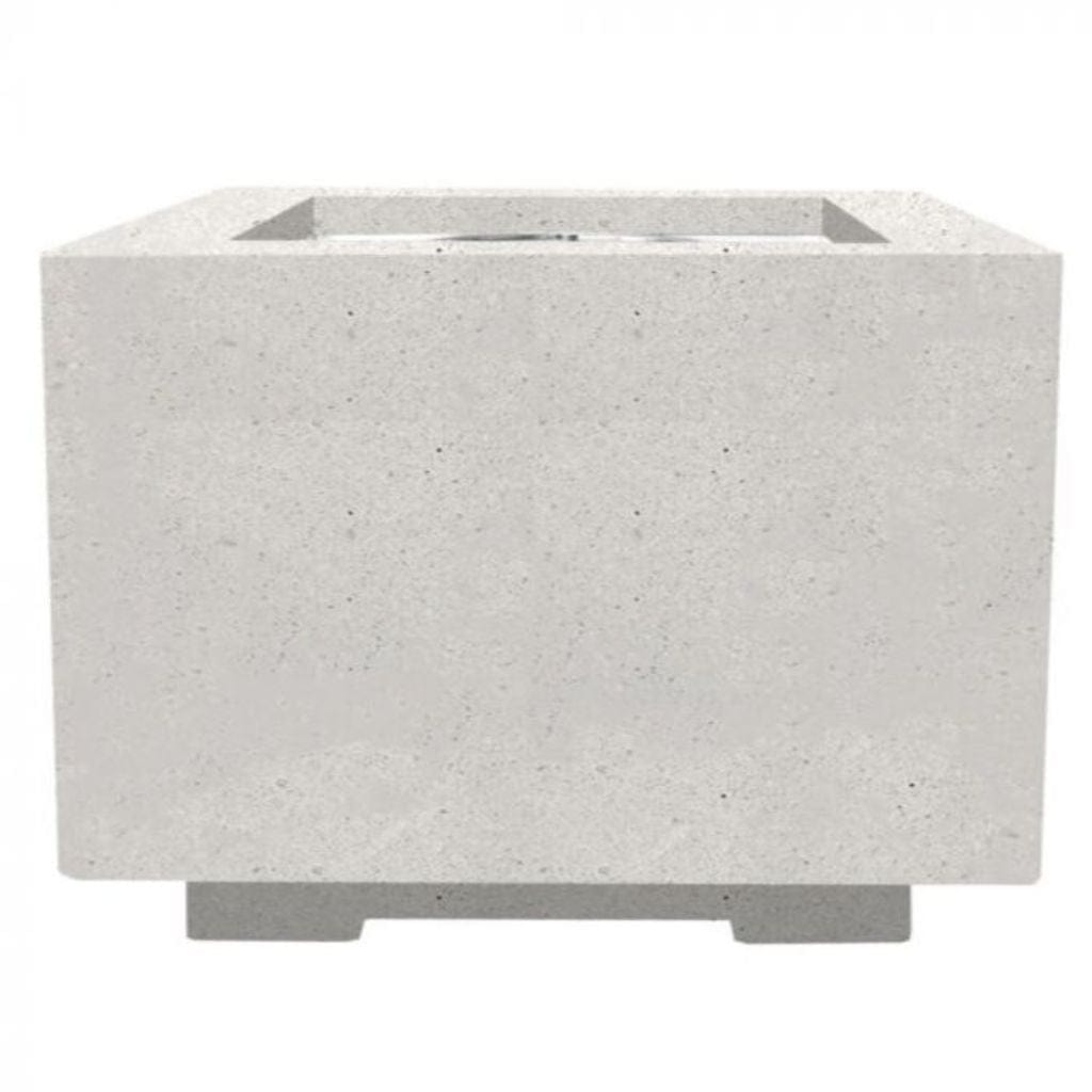 Prism Hardscapes Scatola 2 24" Coastal Square Concrete Propane Gas Fire Pit Table