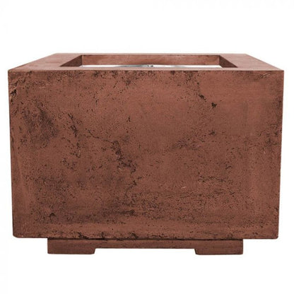 Prism Hardscapes Scatola 2 24" Ebony Square Concrete Propane Gas Fire Pit Table