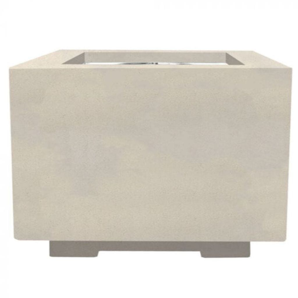 Prism Hardscapes Scatola 2 24" Ebony Square Concrete Propane Gas Fire Pit Table