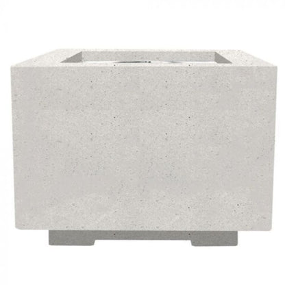 Prism Hardscapes Scatola 2 24" Ebony Square Concrete Propane Gas Fire Pit Table