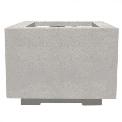 Prism Hardscapes Scatola 2 24" Ebony Square Concrete Propane Gas Fire Pit Table