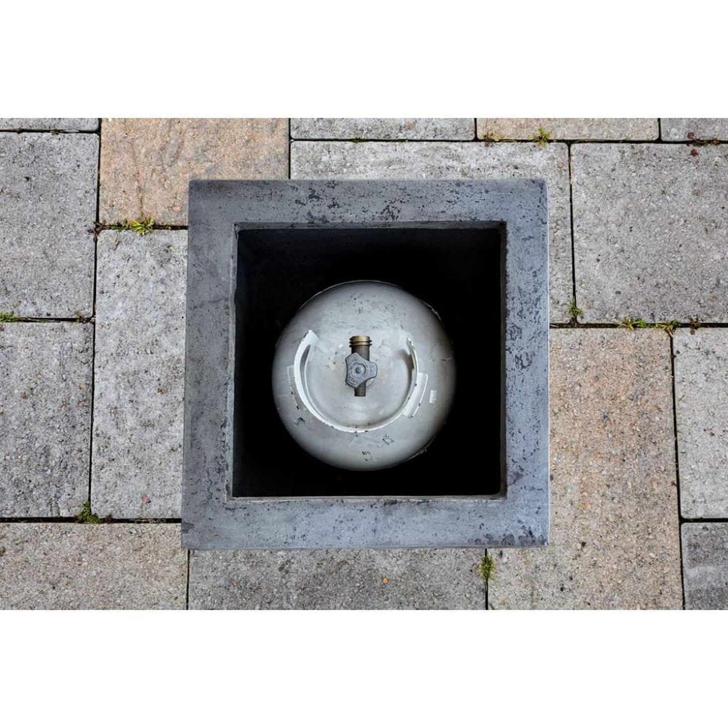 Prism Hardscapes Tav 20" Cafe Square Concrete Propane Tank Enclosure