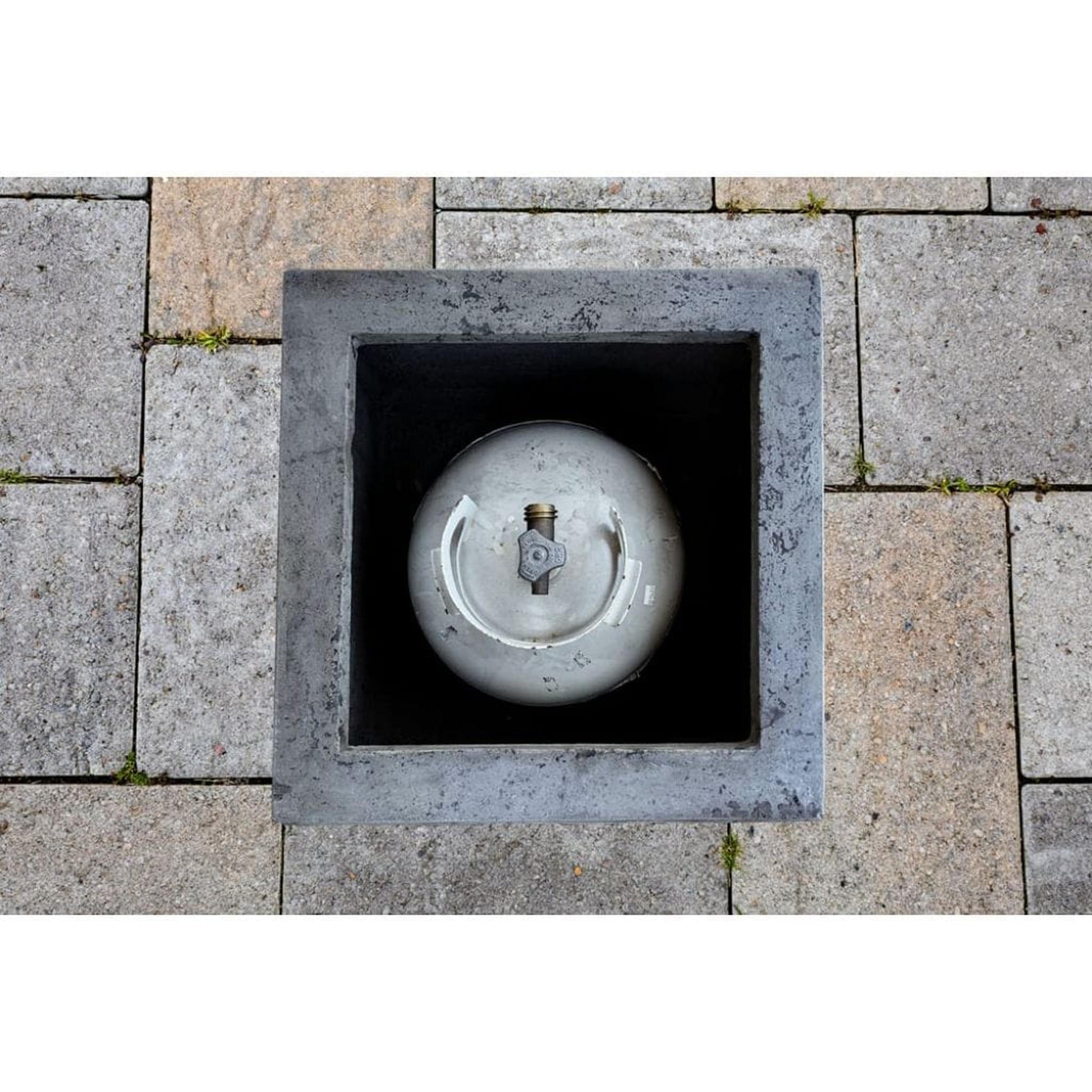 Prism Hardscapes Tav 20" Cafe Square Concrete Propane Tank Enclosure
